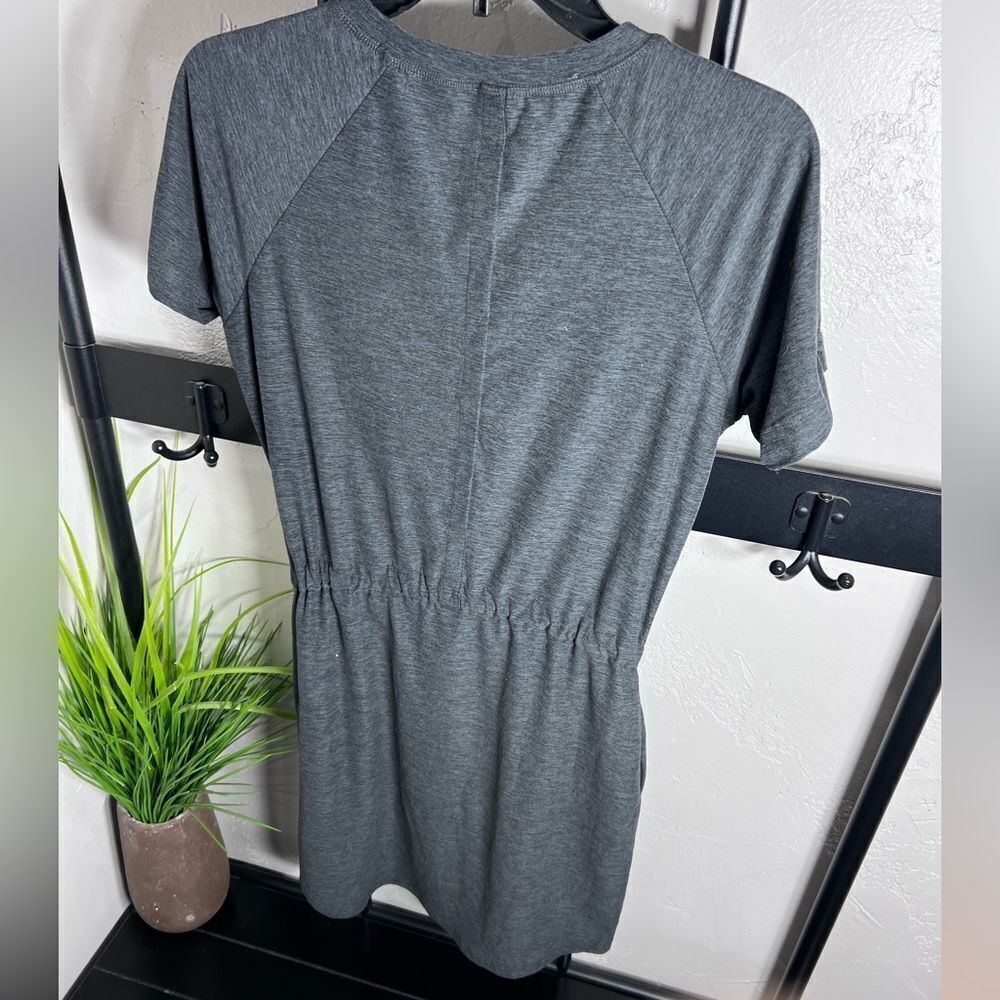 Kyodan Outdoor Women's dark grey short sleeve cinched waist dress Size XS - Picture 7 of 14